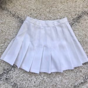 White tennis inspired skirt
